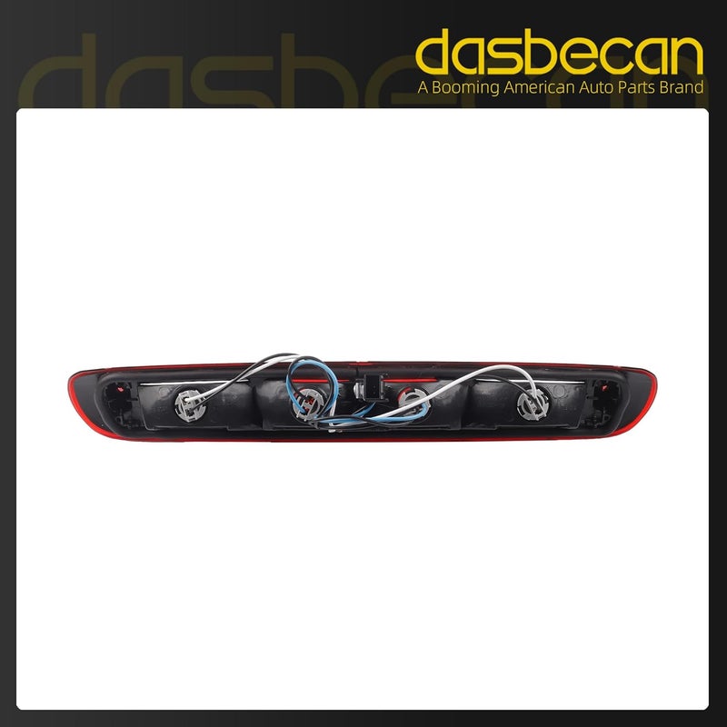 Dasbecan ضوء الفرامل العلوي الأحمر المركزي الخلفي GM25890530 متوافق مع GMC سييرا وشيفروليه سيلفرادو 2007-2013 استبدال 923-247 لمبة LED هيكل أحمر مصباح الفرامل الثالث - Image 5